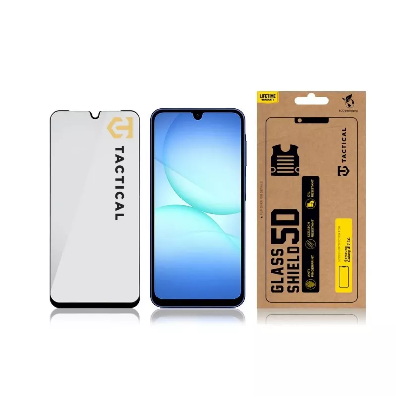 Tactical Glass Shield 5D Galaxy A17 4G/5G juodas