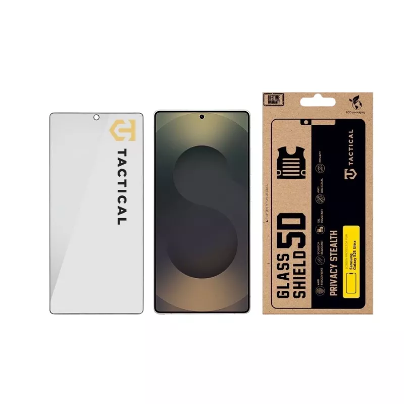 Tactical Glass Shield Privacy 5D for Samsung Galaxy S25 Ultra Black