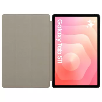 Tactical Book Cover Tri Fold Galaxy Tab S11 Black