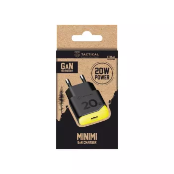 Tactical Minimi GaN 20W USB-C įkroviklis (juodas)