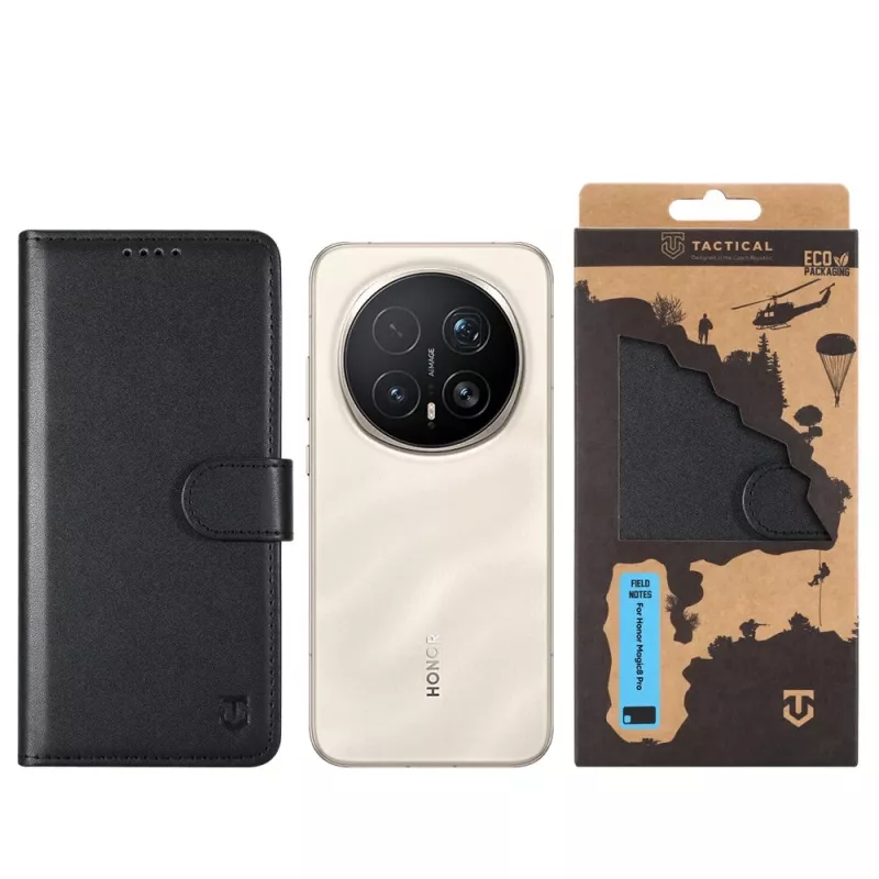 Tactical Book Cover Field Notes Magic8 Pro juodas