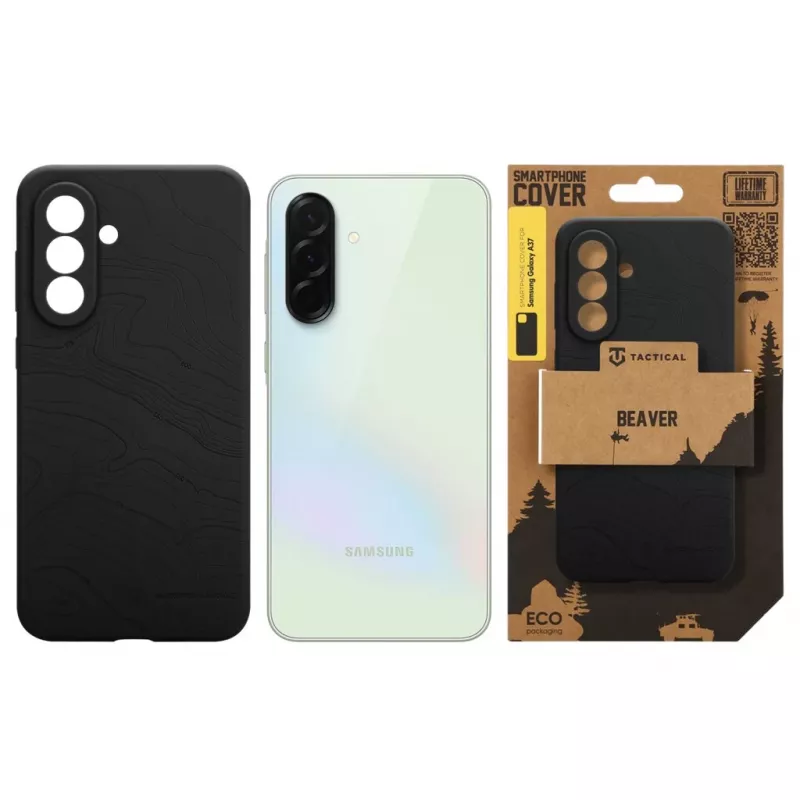 Taktinis dėklas Beaver Samsung Galaxy A37, Asphalt spalva