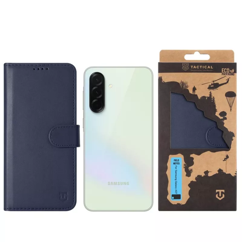 Taktinis užrašinės viršelis Tactical Book Cover Field Notes Galaxy A37 tamsiai mėlynas