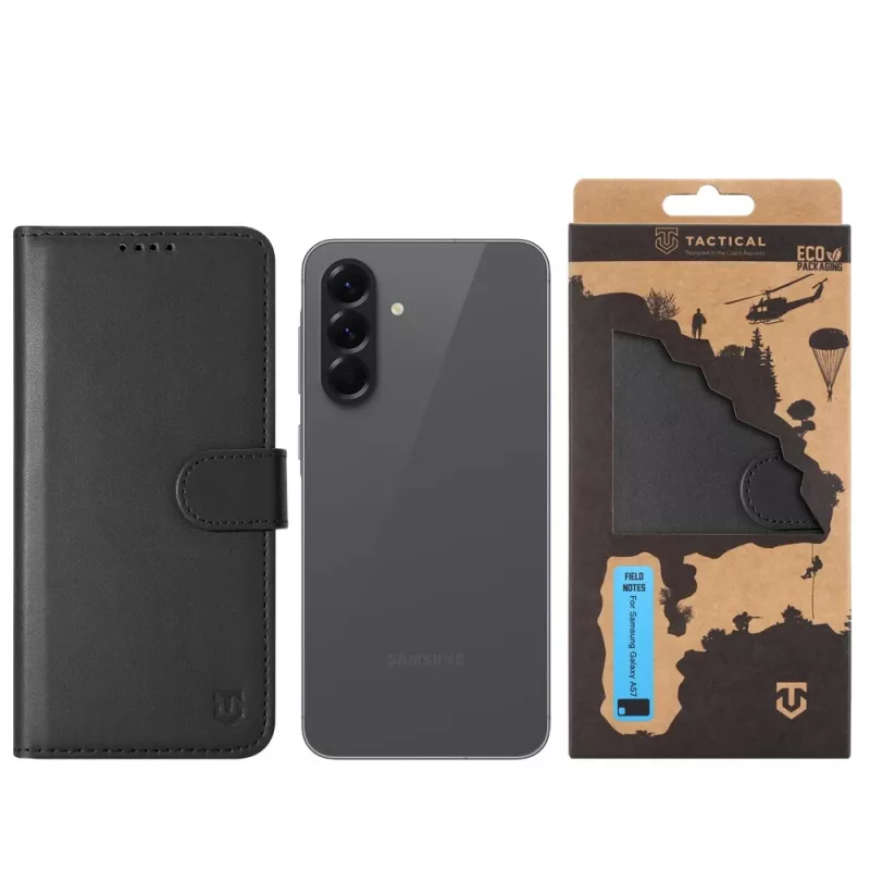 Tactical Book Cover Field Notes Galaxy A57 juodas