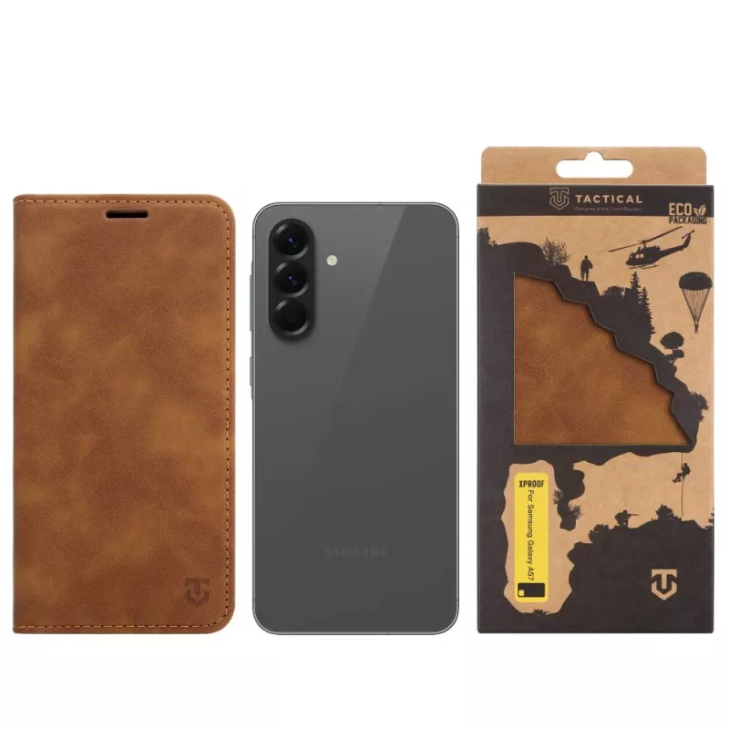 Tactical Book Cover Xproof Galaxy A57 Mud Brown