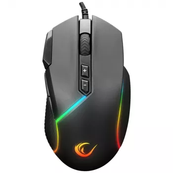 Rampage Comfort Gaming Mouse SMX-G39, programuojama 12800 DPI RGB, juoda