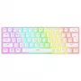 Rampage Radiant K11 60% mechaninė žaidimų klaviatūra, balta, Blue jungikliai, RGB