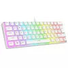 Rampage Radiant K11 60% mechaninė žaidimų klaviatūra, balta, Blue jungikliai, RGB