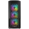 Rampage Shelob Mid Tower PC Case, 4x ARGB Fans, Tempered Glass, Black