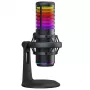 Rampage Bemol RGB USB-C stalinis mikrofonas su amortizuojančiu laikikliu, juodas