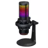 Rampage Bemol RGB USB-C stalinis mikrofonas su amortizuojančiu laikikliu, juodas