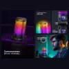 Rampage Bemol RGB USB-C stalinis mikrofonas su amortizuojančiu laikikliu, juodas