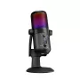 Rampage Diyez RGB USB-C stalinis mikrofonas su garso lygio indikatoriumi, juodas