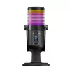 Rampage Diyez RGB USB-C stalinis mikrofonas su garso lygio indikatoriumi, juodas