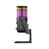 Rampage Diyez RGB USB-C stalinis mikrofonas su garso lygio indikatoriumi, juodas
