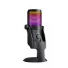 Rampage Diyez RGB USB-C stalinis mikrofonas su garso lygio indikatoriumi, juodas
