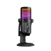 Rampage Diyez RGB USB-C stalinis mikrofonas su garso lygio indikatoriumi, juodas