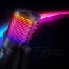 Rampage Diyez RGB USB-C stalinis mikrofonas su garso lygio indikatoriumi, juodas