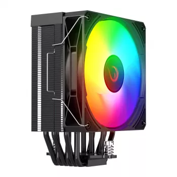 Rampage Octagon C70 CPU Cooler LGA1700/AM5 LCD Fan Infinity 120mm ARGB Black