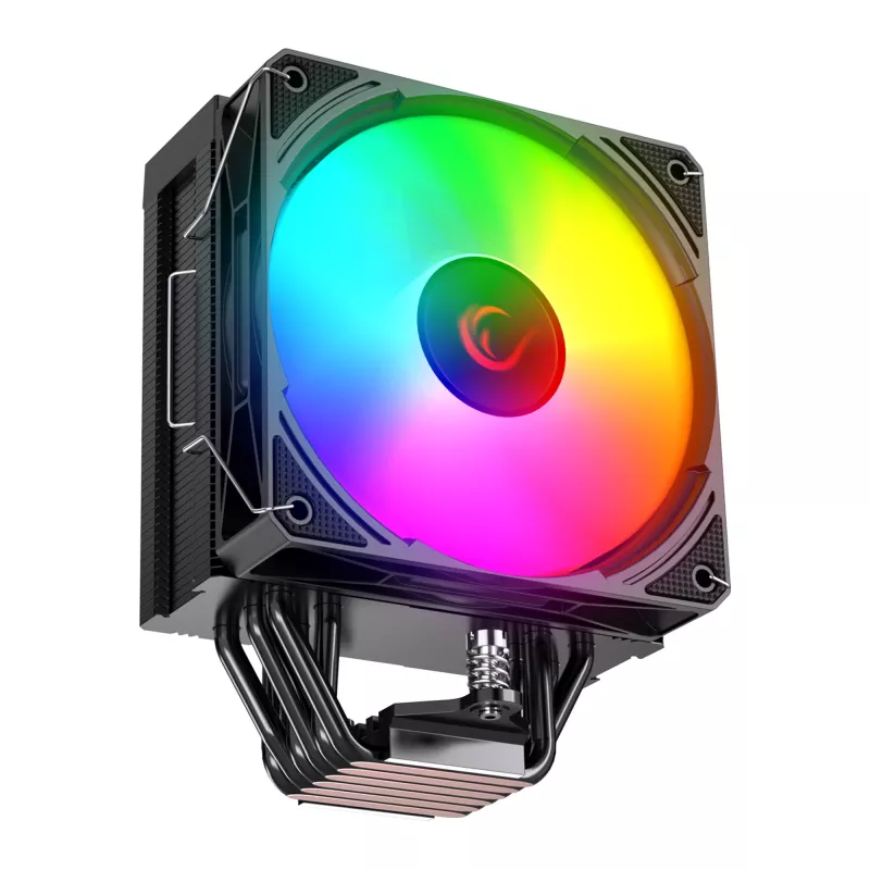 Rampage Octagon C70 CPU Cooler LGA1700/AM5 LCD Fan Infinity 120mm ARGB Black