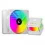 Rampage INFINITE V120 All-in-One Liquid CPU Cooler 120mm ARGB, Temperature Display, White