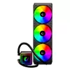Rampage INFINITE V360 AIO Liquid CPU Cooler 360mm ARGB, Digital Temperature Display, Black