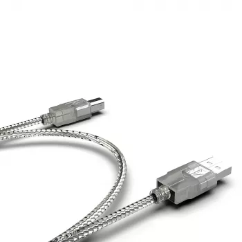 INCA USB 2.0 spausdintuvo laidas USB-A į USB-B permatomas 1,8 m
