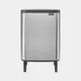 Brabantia BO šiukšlių dėžė HI 12 L Matinis plienas be pirštų atspaudų