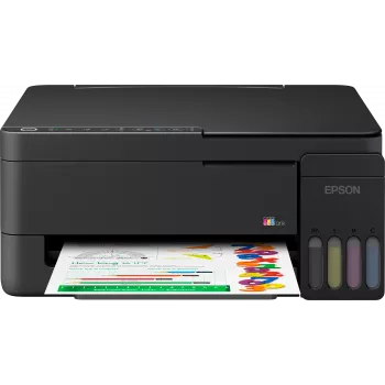 Epson EcoTank L3351 Daugiafunkcinis Spausdintuvas - Spalvotas - A4 - Spausdinti, Skenuoti, Kopijuoti - Rašalinis - 33 ppm Juodraštinis - USB, Wi-Fi, Wi-Fi Direct - Juodas