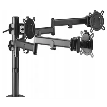 One For All DM2310 Vieno Monitorio Stalo Laikiklis 13-27 colių Ekranams, 8 kg Talpa, VESA 75x75/100x100, Juodas