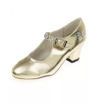 Souza! Sabine Gold High Heel Dress-Up Shoes for Girls Size 34