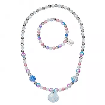 Souza! Cleo Shell Bead Necklace and Bracelet Set mergaitėms