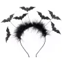 Souza! Hermione Bat Headband with Faux Fur - Black