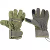 STEALTH GEAR Gloves Size M - Juodos, su užlenkiamais antpirščiais, lietimui pritaikytos, vėjui ir vandeniui atsparios