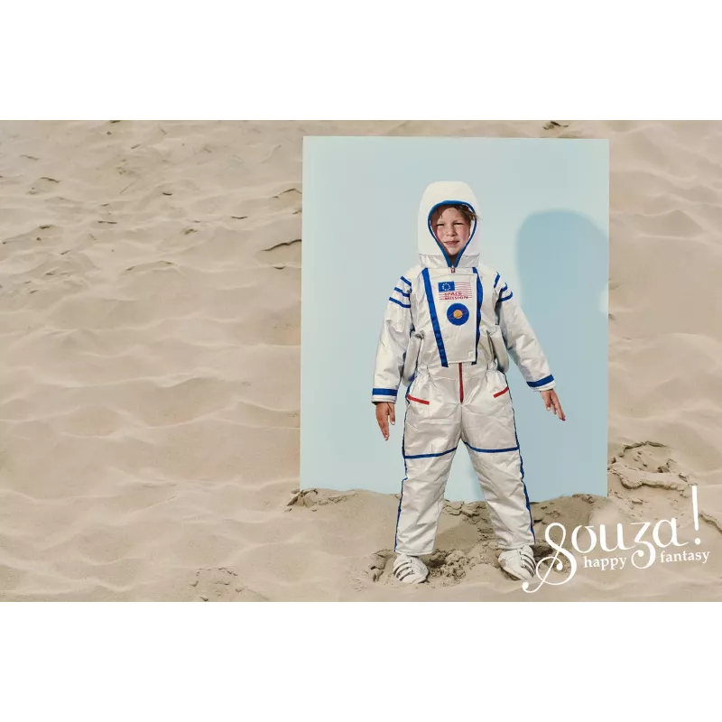 Souza! Astronauto kostiumas vaikams 5–7 m., sidabrinis kombinezonas