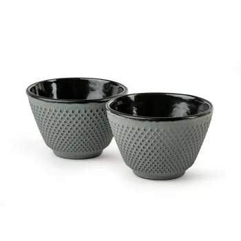 Bredemeijer Xilin Cast Iron Tea Cup Set of 2 Light Green 153095