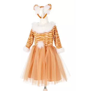 Souza! Thara Tigress Costume Dress + Headband mergaitėms 3-4 metų