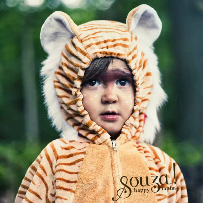 Souza! Timmy the Tiger Kigurumi Costume Jumpsuit for Kids 5-7 Years