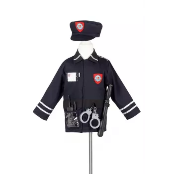 Souza! policininko persirengimo rinkinys su kepure ir priedais, 4-7 metų