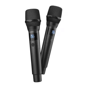 HAMA FRESH 'N REBEL belaidžių mikrofonų rinkinys 2 mikrofonai Storm Grey
