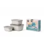 Mepal Cirqula Multi Bowl Set 3-Piece, Nordic White