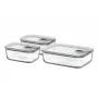 MEPAL EasyClip maisto laikymo indų rinkinys, Nordic Green, 3 vnt. (2x 0,7 L, 1x 1,5 L)