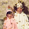 Souza! Unicorn Hooded Cape Costume for Kids 4-8 Years