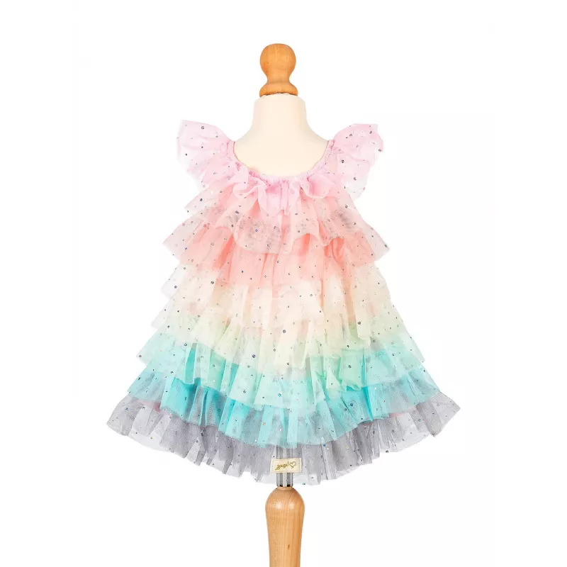 Souza! Fenne Rainbow Princess Tulle Dress Costume for Girls 3-4 Years