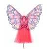 Souza drugelio Papillon kostiumas su suknele ir sparnais 5–7 m.