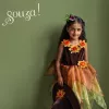 Souza! Sabrina Witch Costume Dress with Tulle Skirt and Hat for Girls 5-7 Years