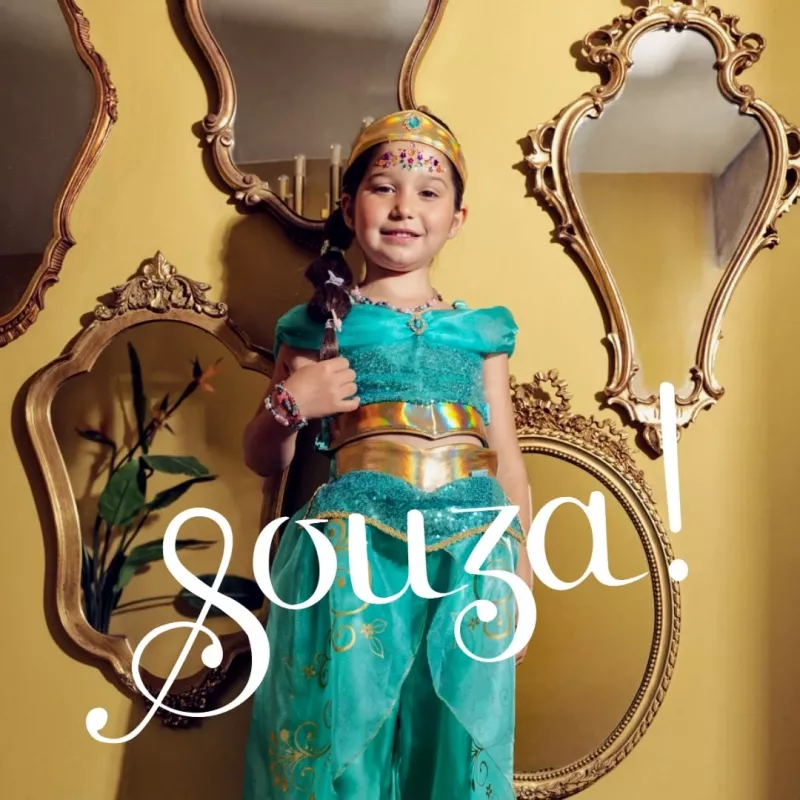 Souza! Arabian Princess Amira Costume 3-4 Years