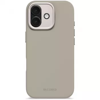 Decoded AntiMicrobial Silicone Back Cover, skirta iPhone 17, MagSafe suderinamas, Soft Taupe