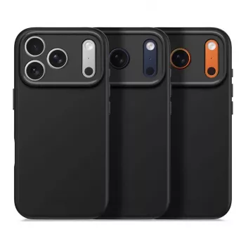 Decoded AntiMicrobial Silicone Back Cover for iPhone 17 Pro with MagSafe (Phantom Black)