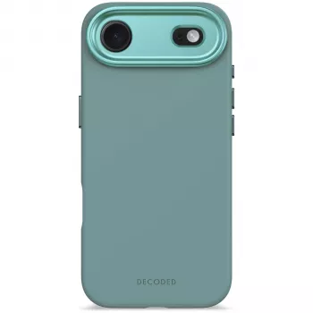 Decoded AntiMicrobial Silicone Backcover for iPhone 15 Pro Max, Retro Blue